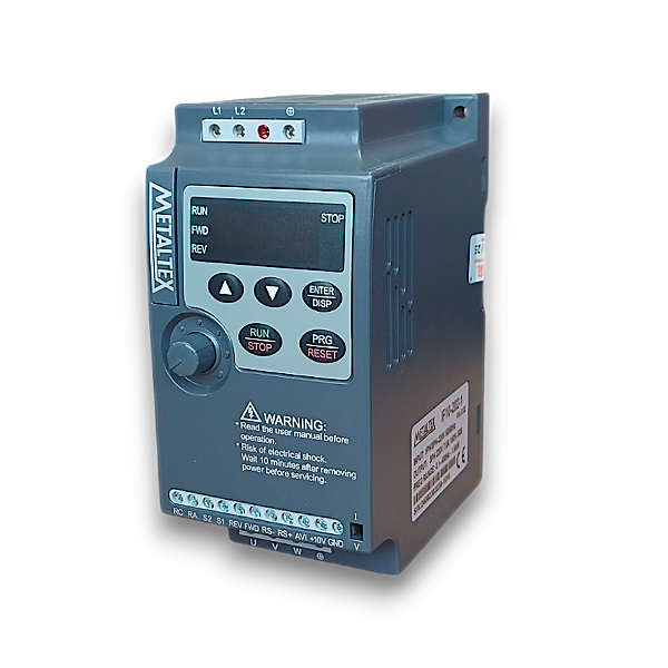 Inversor De Frequência Escalar METALTEX 5cv 16a 3,7kw Alimentação Monofásica 220v Saída trifásica 220vca IF10-205-1