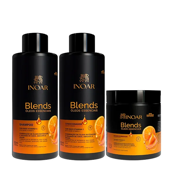 Kit Blends - 3 Produtos - Shampoo + Condicionador 800ml + Máscara 500g