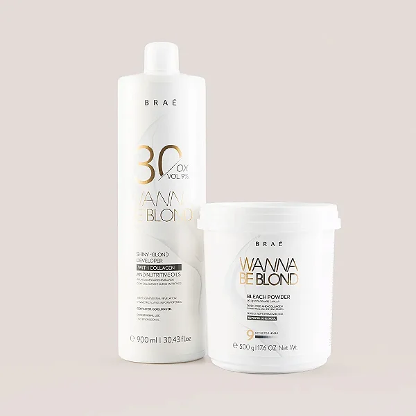 KIT Pó descolorante 500g e OX de 30v 900ML