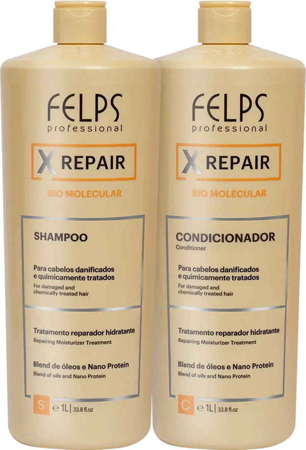 Kit Felps Professional XRepair Bio Molecular Salon Duo (2 Produtos)