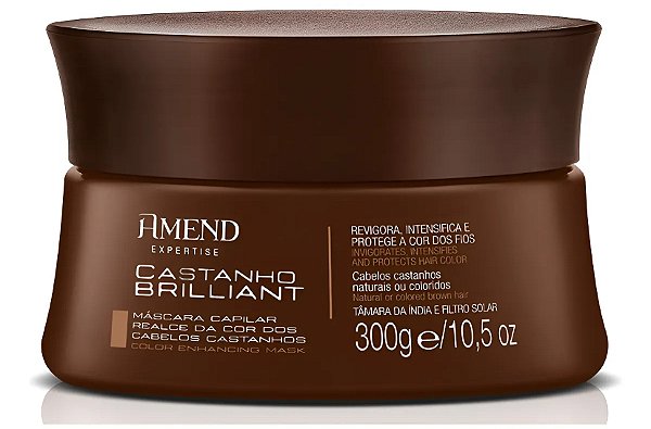 Máscara Amend Castanho Brilhante