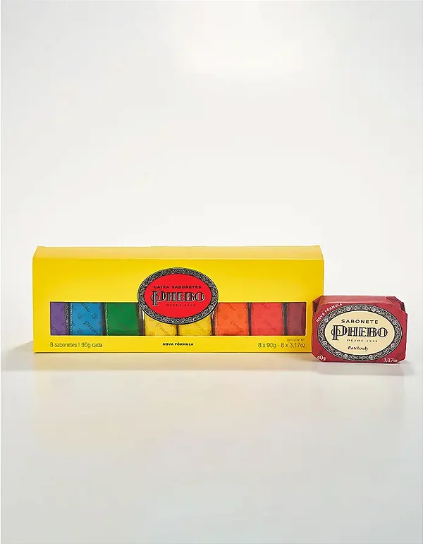 Kit Sabonete, PHEBO, Amarelo, 720g