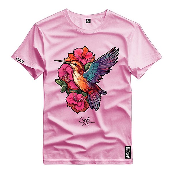 Camiseta Premium Estampa Beija Flor - 2907