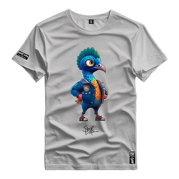 Camiseta Premium Estampa Passaro- 2246