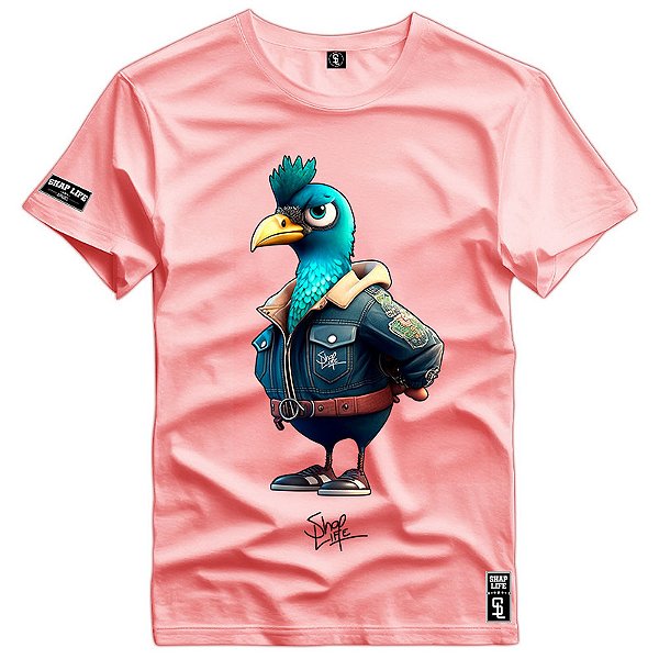 Camiseta Premium Estampa Passaro - 2251
