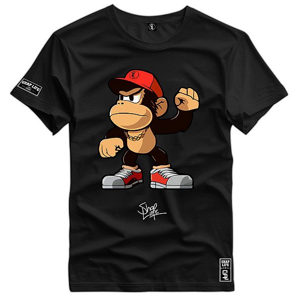 Camiseta Premium Macaco Vídeo Game - 2685