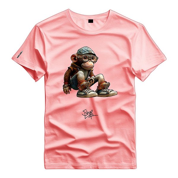 Camiseta Premium Estampa Macaco - 2216
