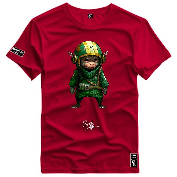 Camiseta Premium Estampa Macaco - 2731