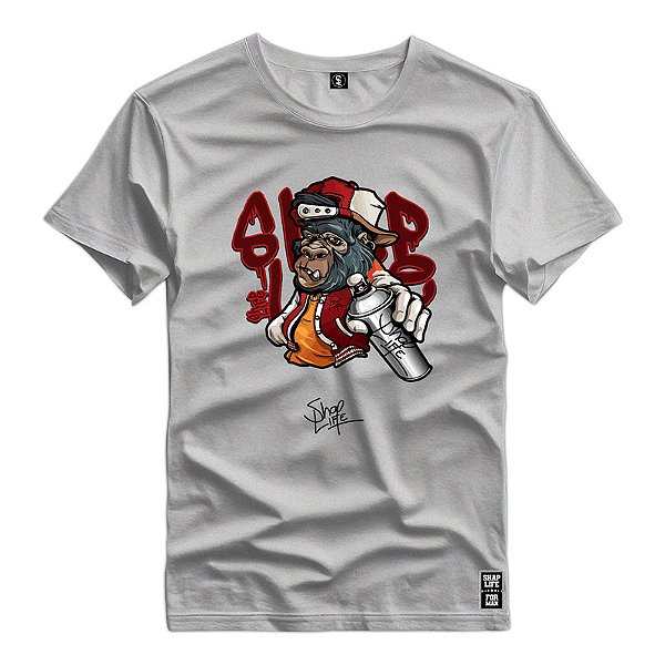 Camiseta Premium Estampa Macaco - 2886