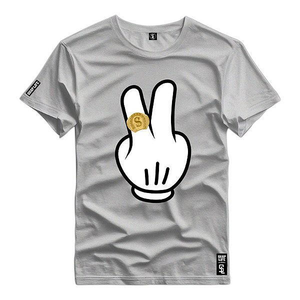Camiseta Premium Estampa Hands - 3135