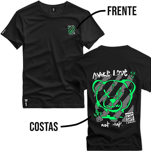 Camiseta Premium Estampa Bears Street - 3140