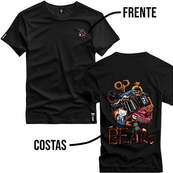 Camiseta Premium Estampa Urso - 3161