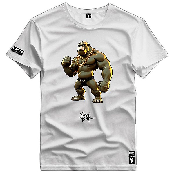Camiseta Premium Estampa Macaco Gorila - 2215