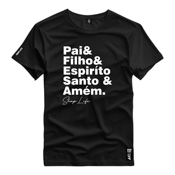 Camiseta Premium Pai Filho E Espirito Santo - 3224