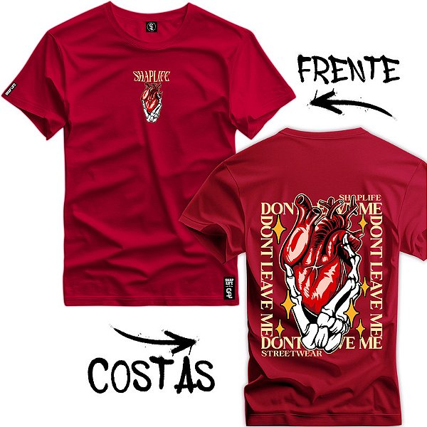 Camiseta Premium Estampa StreetWear Heart - 3295