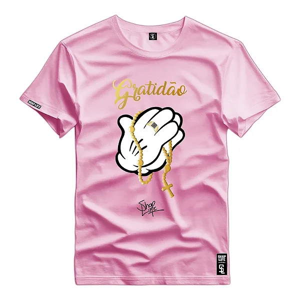 Camiseta Premium Estampa Luvas Gratidão - 2681