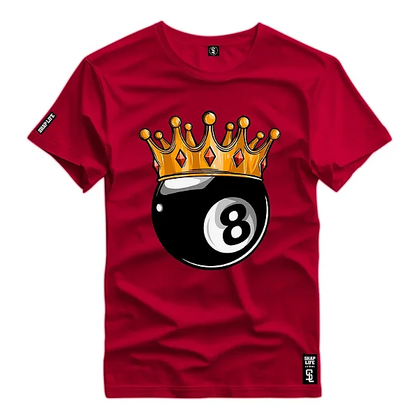 Camiseta Premium Estampa 8ball King - 3184