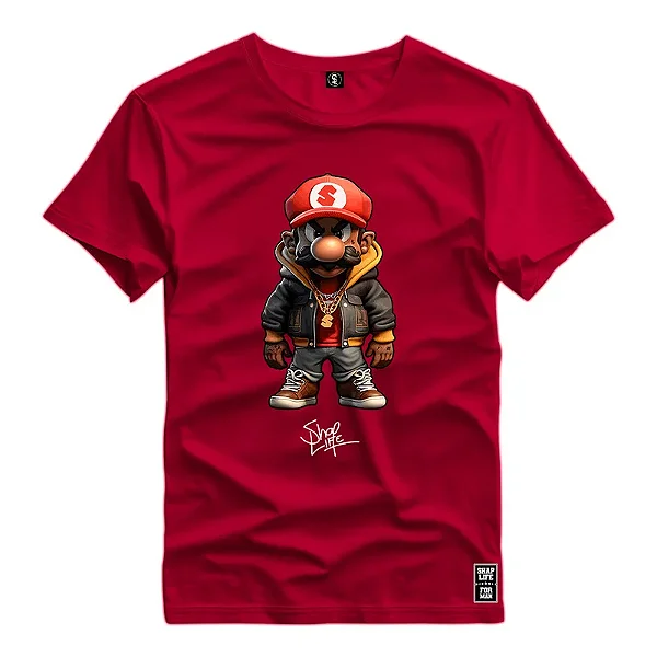 Camiseta Premium Estampa Mario Vídeo Game - 2788