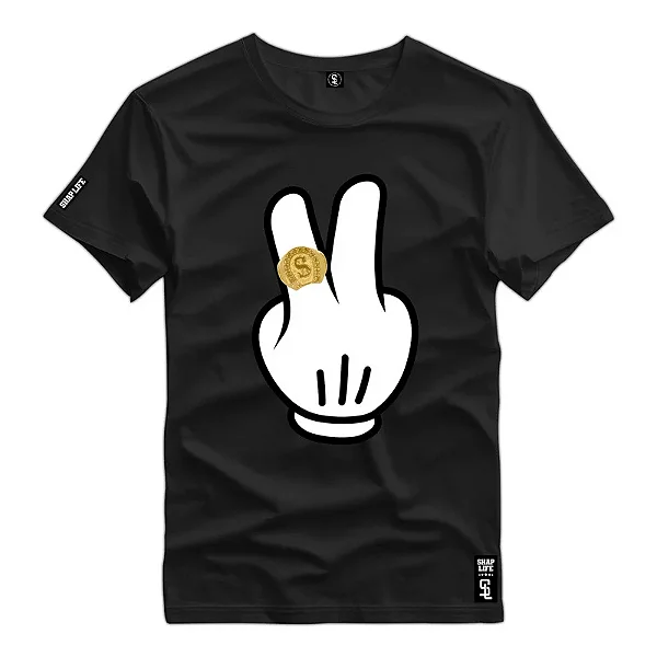 Camiseta Premium Estampa Hands - 3135