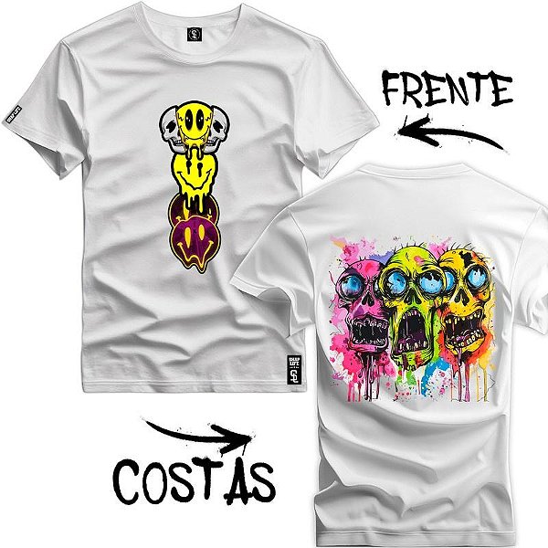 Camiseta Premium Estampa Zombie Emoji - 3316