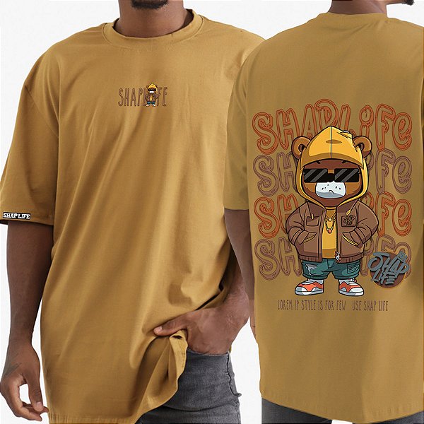 Camiseta Estampa Oversized Bear Style - 3330