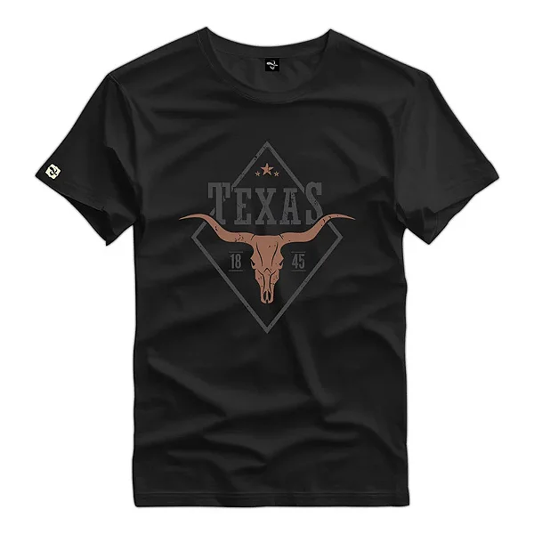 Camiseta Estampa Estado Do Texas Retro - 52