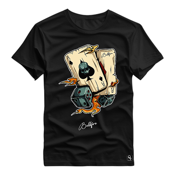 Camiseta Boldfire Estampa Cards Game - 3285BF
