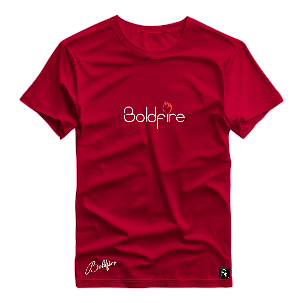 Camiseta Boldfire Estampa Fire laranja Degradê - 02BF