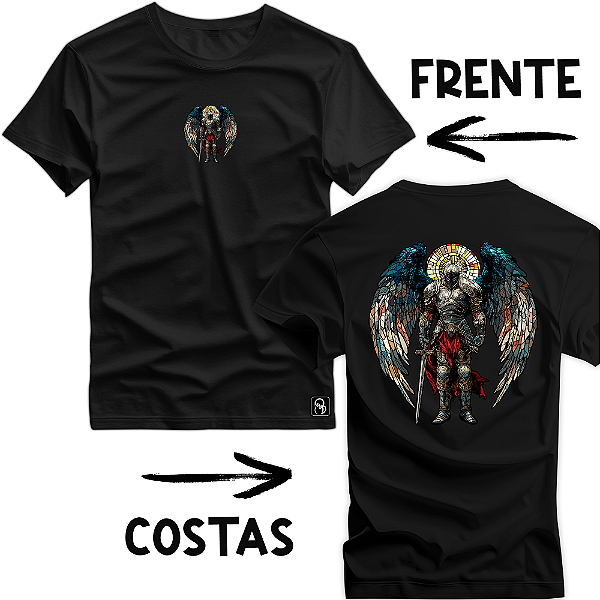 Camiseta Boldfire Christian Guardados pelas Asas Frente Costas - 3722