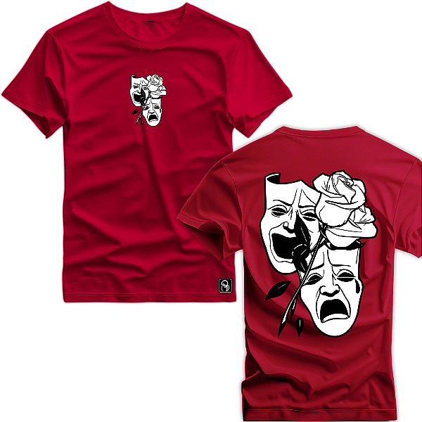 Camiseta Boldfire Chora Agora Ri Depois Rose Frente Costas - 3611