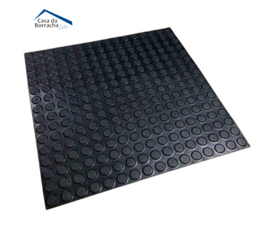 Piso de Borracha Pastilhado - 50cm x 50cm