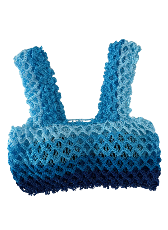 Cropped Degrade Blue
