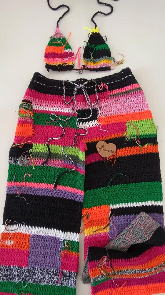 Top Calça Colors
