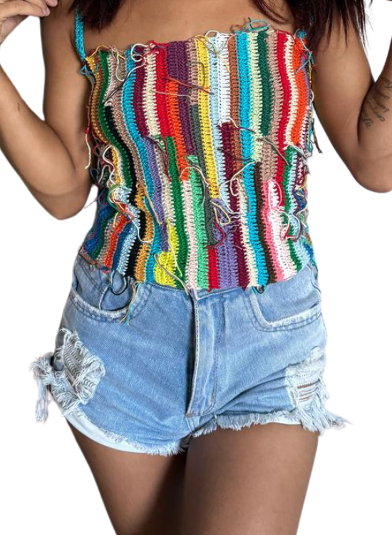 Cropped Crochet Colors