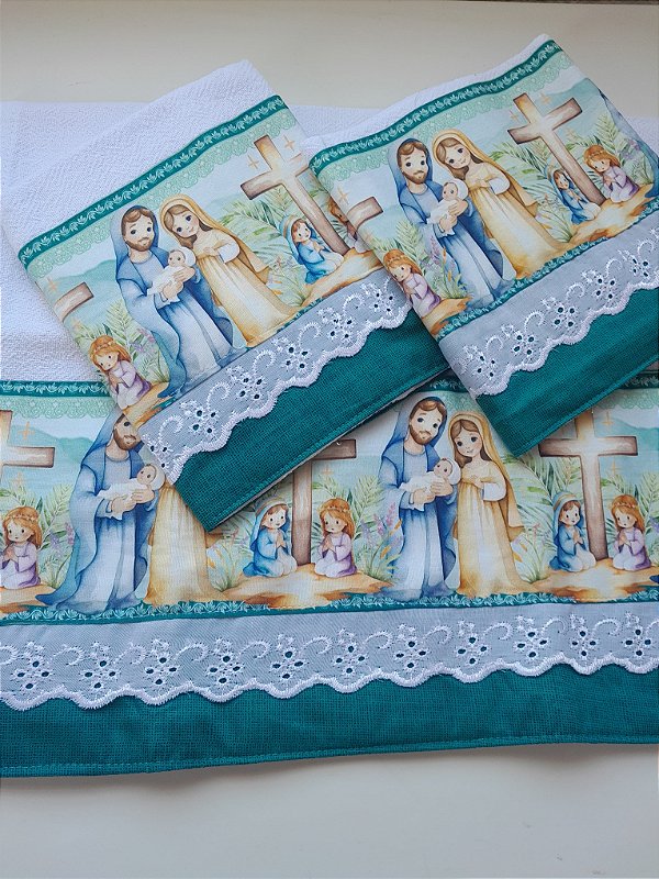 Pano de copa sagrada família páscoa