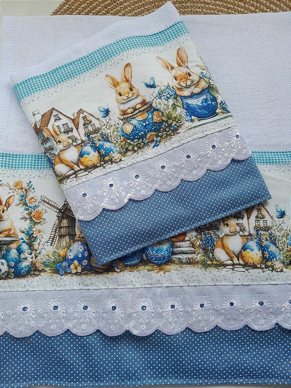 Pano de copa Casa do coelho Cod. 00095