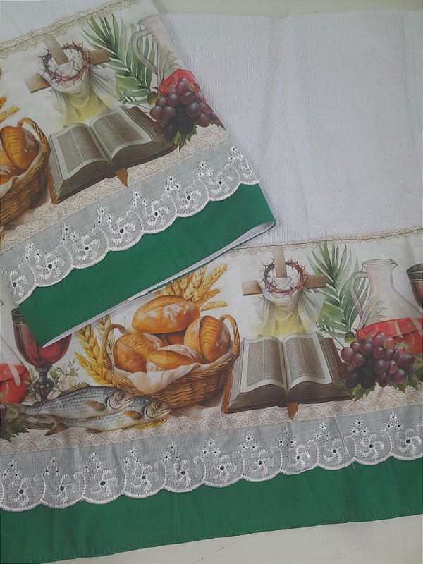 Pano de copa Pães e peixes