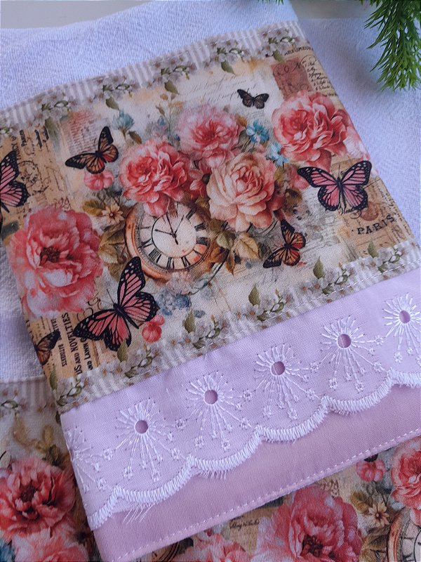 Pano de Copa Floral Vintage Cod. 00031