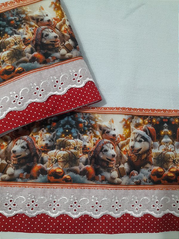 Pano de copa Pet Natal