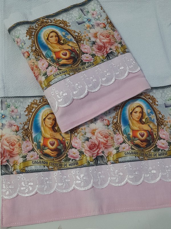 Pano de copa Sagrado coração de Maria003