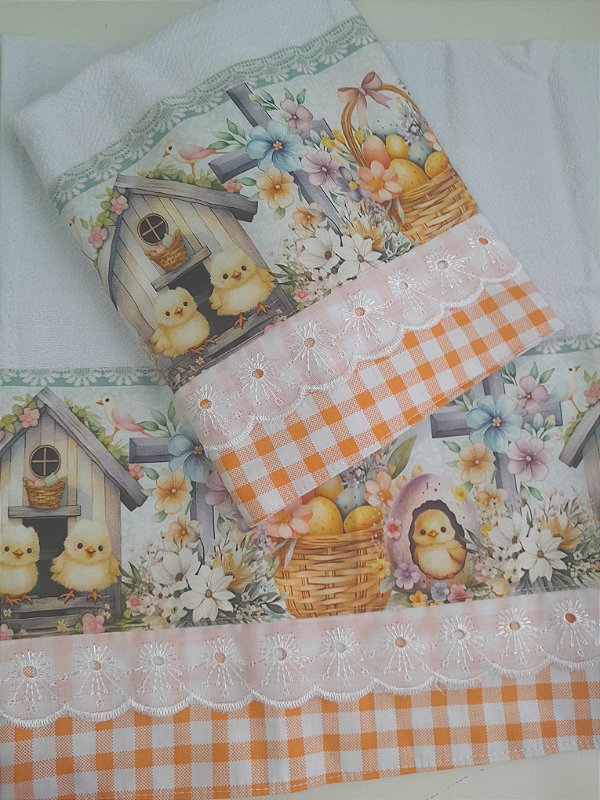 Pano de copa Ovos de Páscoa