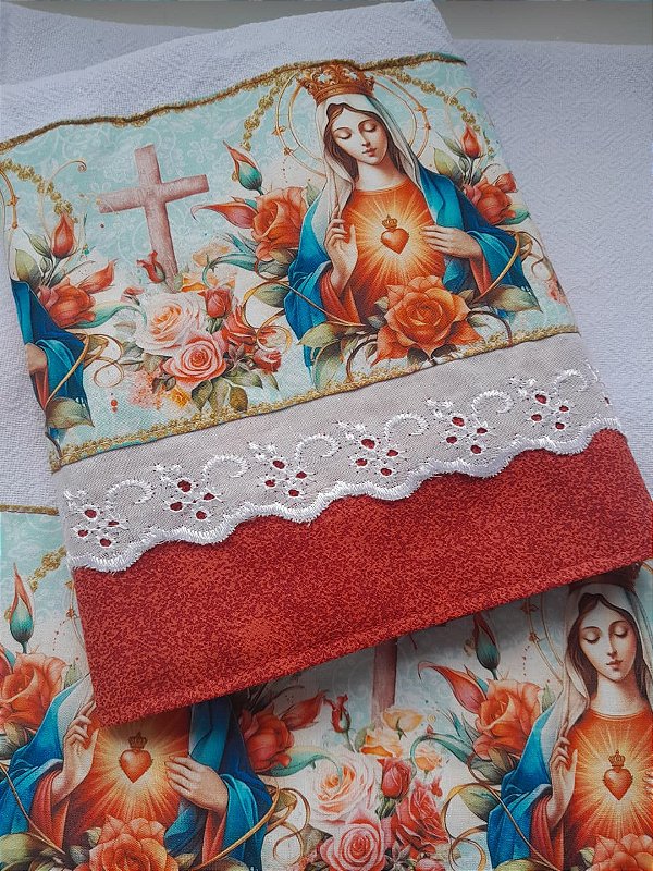 Pano de copa Coração de Maria