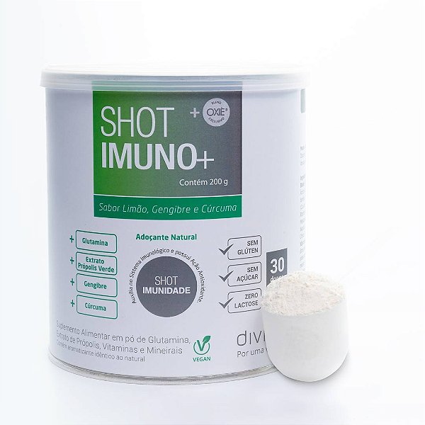 Shot Imuno+ Sabor Limão, Gengibre e Curcuma