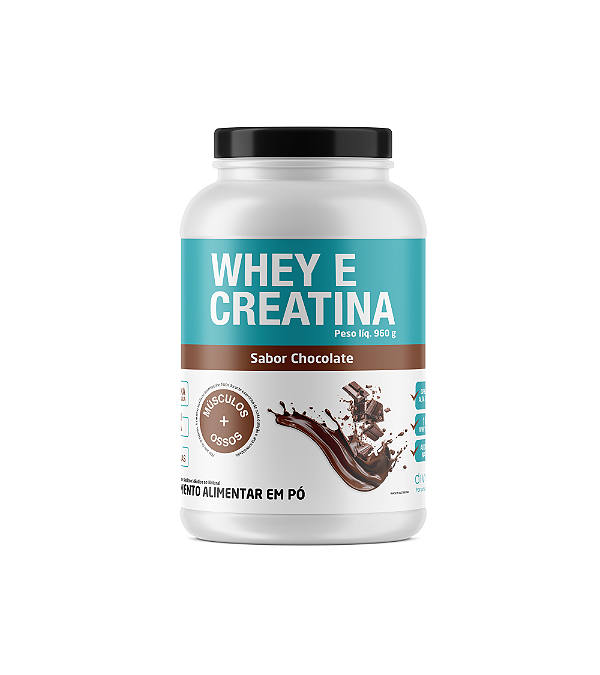 WHEY E CREATINA SABOR CHOCOLATE - 960gr