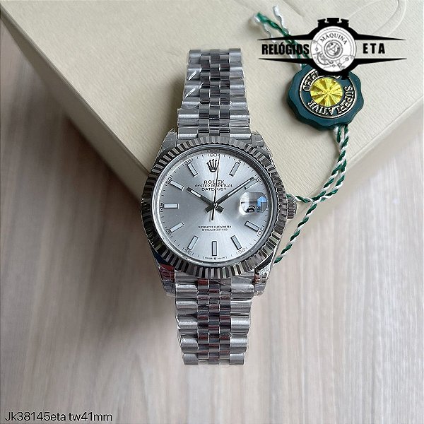 ROLEX DATEJUST ETA JK38145.TW PRATA