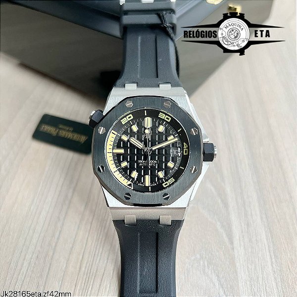 AUDEMARS PIGUET ETA BORRACHA PRATA