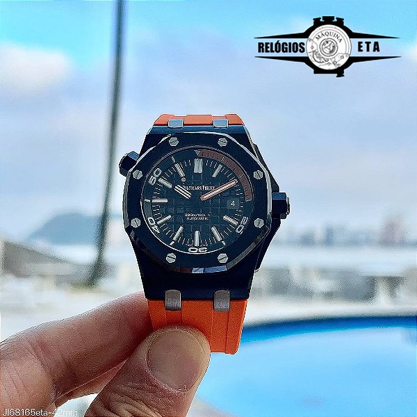 AUDEMARS PIGUET ETA BORRACHA LARANJA