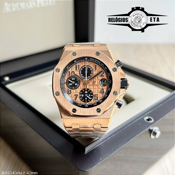 AUDEMARS PIGUET ETA AÇO ROSE