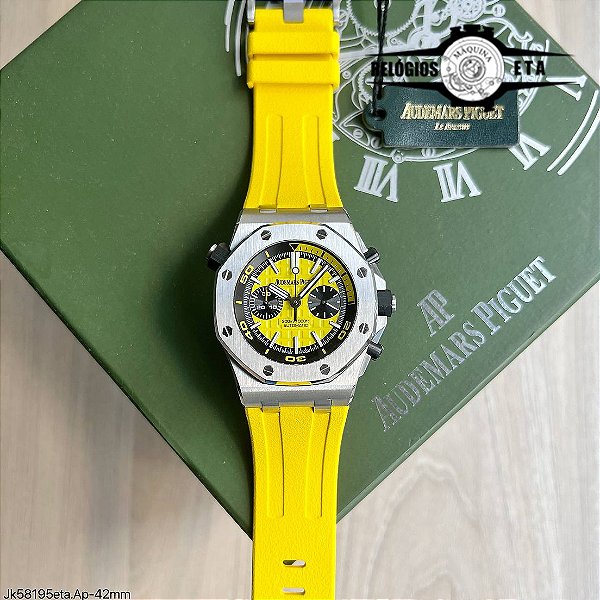 AUDEMARS PIGUET ETA BORRACHA AMARELO