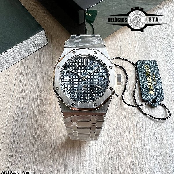 AUDEMARS PIGUET ETA PRATA AÇO PRETO